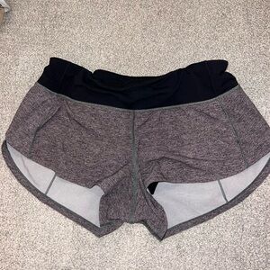 Grey lululemon shorts